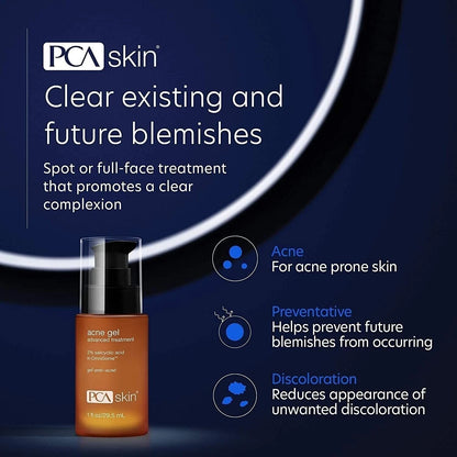 PCA SKIN Acne Gel 1 fL oz., Acne Spot Treatment, 2% Salicylic Acid Serum